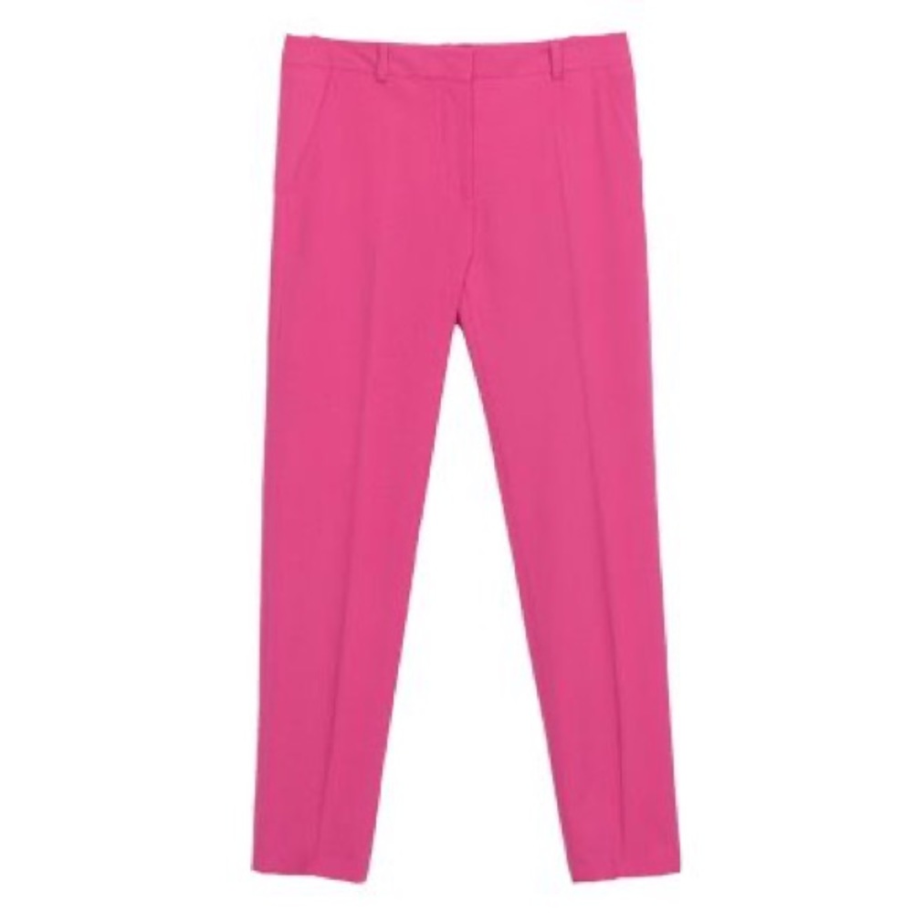 Zara Hot Pink Cropped Pants